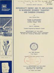 Cover of: Infragravity energy and its implications in nearshore sediment transport and sandbar dynamics