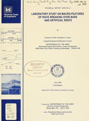 Cover of: Laboratory study on macro-features of wave breaking over bars and artificial reefs