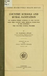 Cover of: Country schools and rural sanitation
