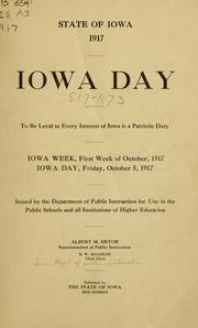 Cover of: Iowa day ...