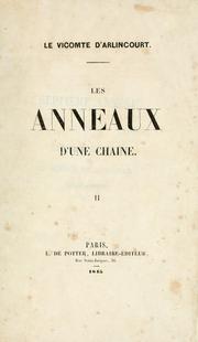 Cover of: Les anneaux d'une chaîne