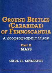 Cover of: Ground beetles (Carabidae) of Fennoscandia by Carl Hildebrand Lindroth