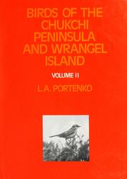 Cover of: Birds of the Chukchi Peninsula and Wrangel Island =: (Ptitsy Chukotskogo poluostrova i ostrova Vrangelya)