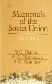 Cover of: Mammals of the Soviet Union by V. G. Geptner