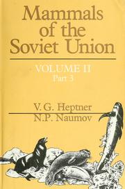 Cover of: Mammals of the Soviet Union by V. G. Geptner