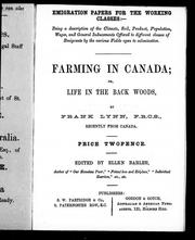 Cover of: Farming in Canada, or, Life in the back woods