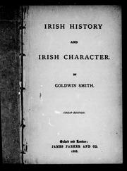 Cover of: Irish history and Irish character