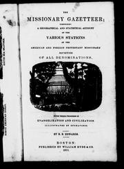 Cover of: The missionary gazetteer by B. B. Edwards