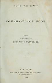 Cover of: Common-place book