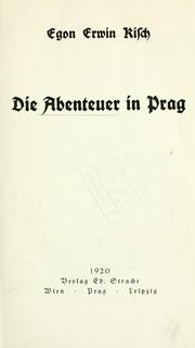 Cover of: Die Abenteuer in Prag
