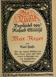 Cover of: Max Reger by Karl Hasse