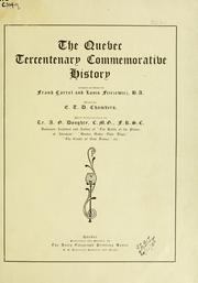 Cover of: The Quebec tercentenary commemorative history by Frank Carrel