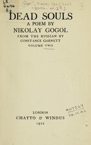 Cover of: [The works of Nikolay Gogol]