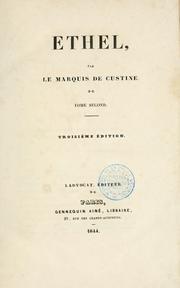 Cover of: Ethel by Astolphe marquis de Custine