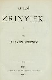 Cover of: Az elsö Zrinyiek