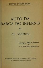 Cover of: Auto da barca do inferno by Gil Vicente