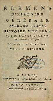 Cover of: Élémens d'histoire générale: Histoire moderne