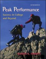 Cover of: Peak Performance by Sharon Ferrett