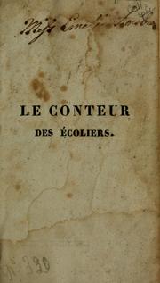 Cover of: Le Conteur des écoliers by J. P.R. Cuisin