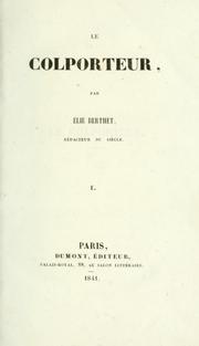Cover of: Le colporteur
