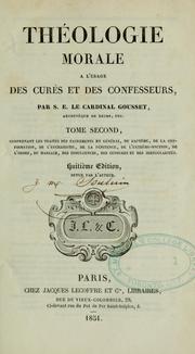 Cover of: Théologie morale à l'usage des curés et des confesseurs