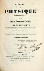 Cover of: Éléments de physique expérimentale et de météorologie by Claude Servais Mathias Pouillet