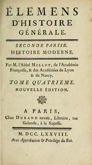 Cover of: Elémens d'histoire générale: Seconde partie: Histoire moderne