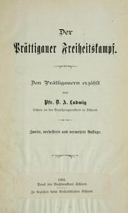 Der Prättigauer Freiheitskampf by Daniel August Ludwig