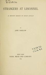 Cover of: Strangers at Lisconnel by Jane Barlow