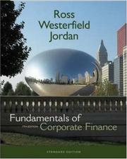 Cover of: Fundamentals of Corporate Finance Standard Edition + S&P Card + Student CD by Stephen A Ross, Randolph W Westerfield, Bradford Dunson Jordan