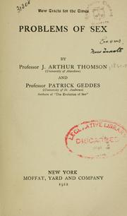 Cover of: Problems of sex