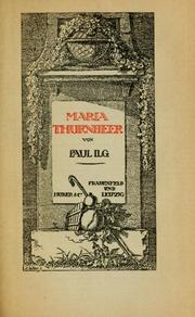 Cover of: Maria Thurnheer