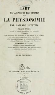 Cover of: L'art de connaître les hommes par la physionomie