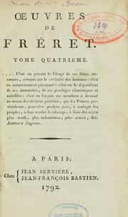 Cover of: Oeuvres de Fréret by Nicolas Fréret, Nicolas Fréret