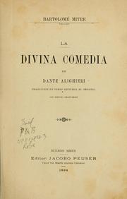Cover of: La Divina Comedia