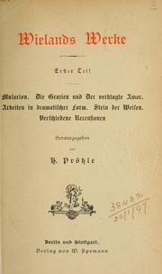 Cover of: Werke: Hrsg. von H. Pröhle
