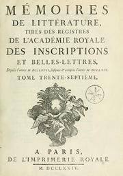 Histoire de l'Académie royale des inscriptions et belles-lettres by Académie des inscriptions & belles-lettres (France)