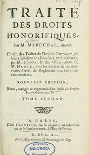 Cover of: Traité des droits honorifiques