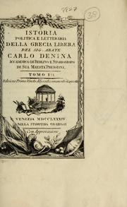 Cover of: Istoria politica e letteraria della Grecia libera