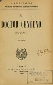 Cover of: El doctor centeno