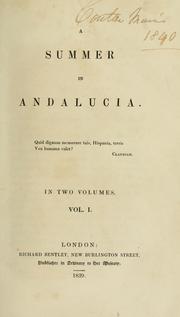 Cover of: A summer in Andalucia