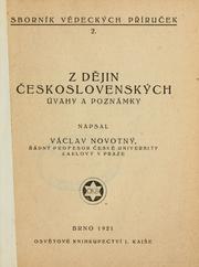 Cover of: Z djin eskoslovenských by Václav Novotný