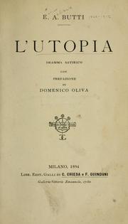 Cover of: L'utopia