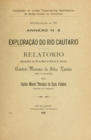 Cover of: Exploração do Rio Cautario