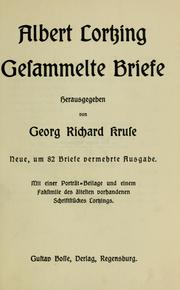 Cover of: Gesammelte Briefe