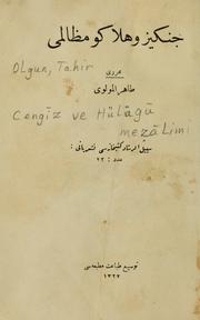 Cengz ve Hülg melimi by Tahir Olgun