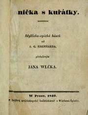Cover of: Hanika s kuátky: idyllicko-epická báse od A.G. Eberharda, peloenjm Jana Wlka