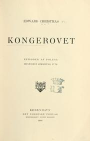 Cover of: Kongerovet: Episoder fra Polens Historie omkring 1770