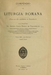 Cover of: Compéndio de liturgia romana by António Garcia Ribeiro Vasconcelloz