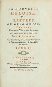 Cover of: La nouvelle Heloise by Jean-Jacques Rousseau